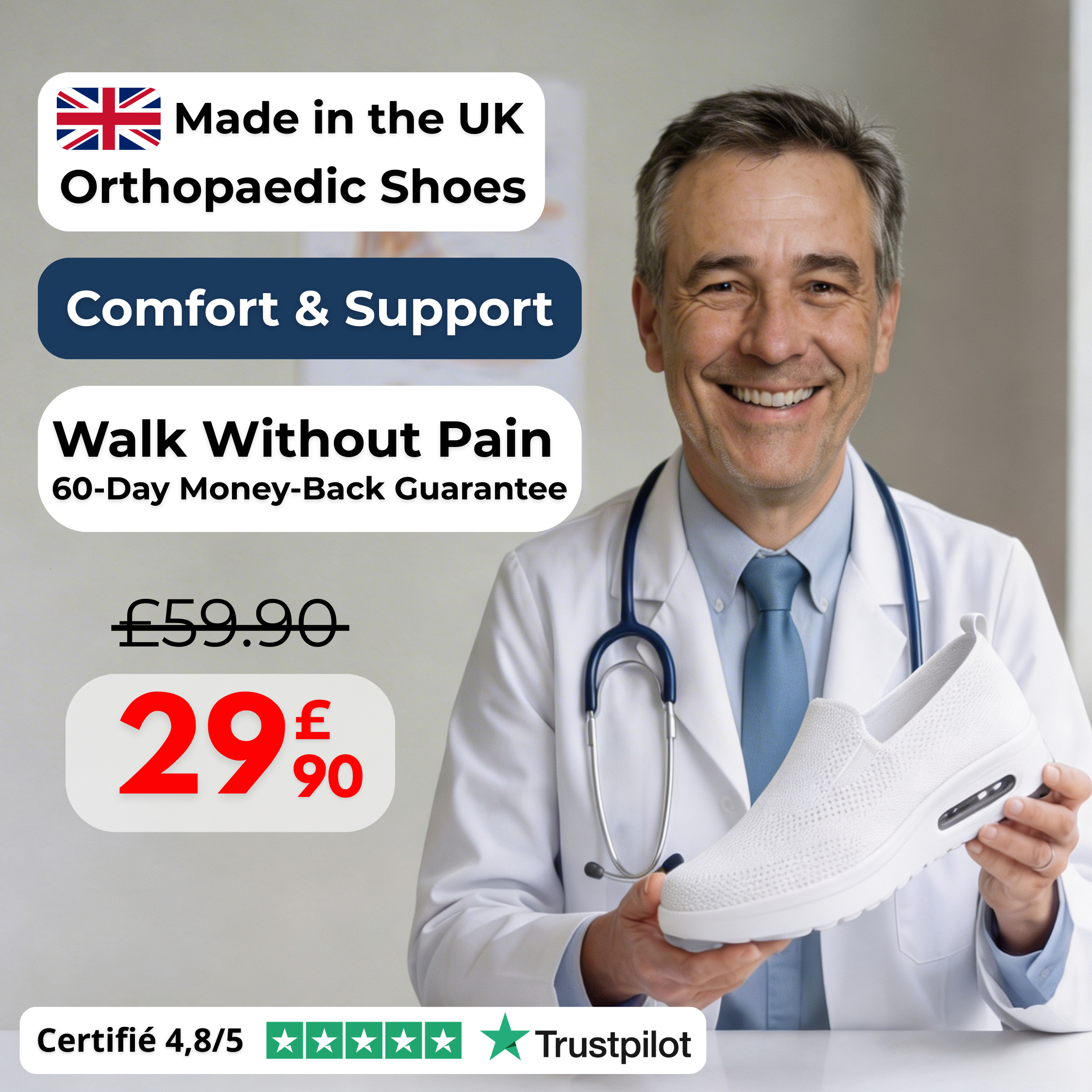 OrthoAlign™ | Engineered Foot Alignment System for Improved Gait & Stability