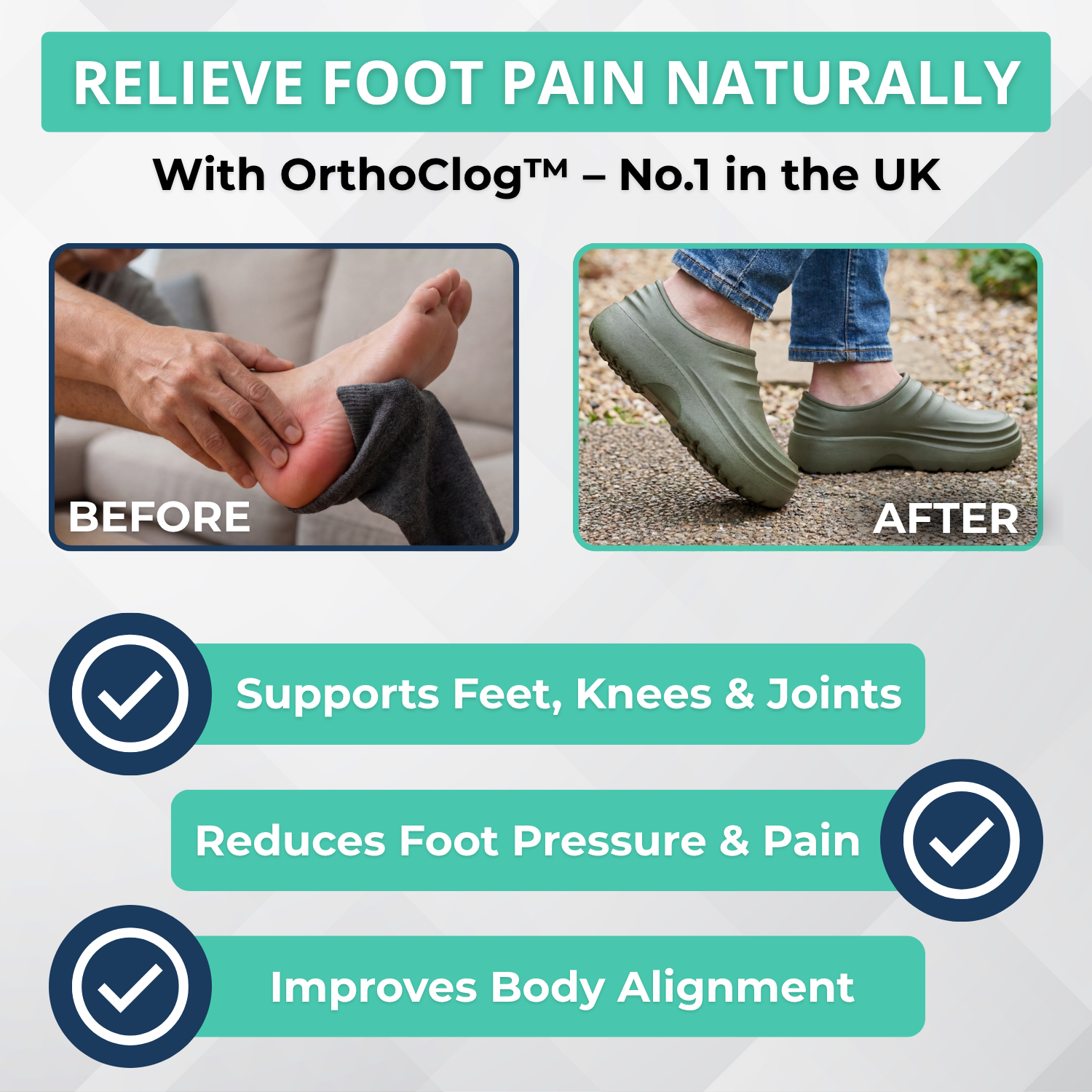 OrthoClog™ | The UK’s Leading Pain Relief Clogs for Long Workdays