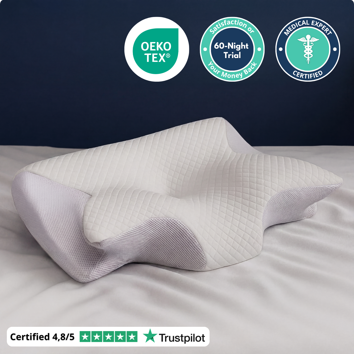 OUR BEST-SELLER – THE ORTHOPAEDIC PILLOW DESIGNED WITH PRACTITIONERS
