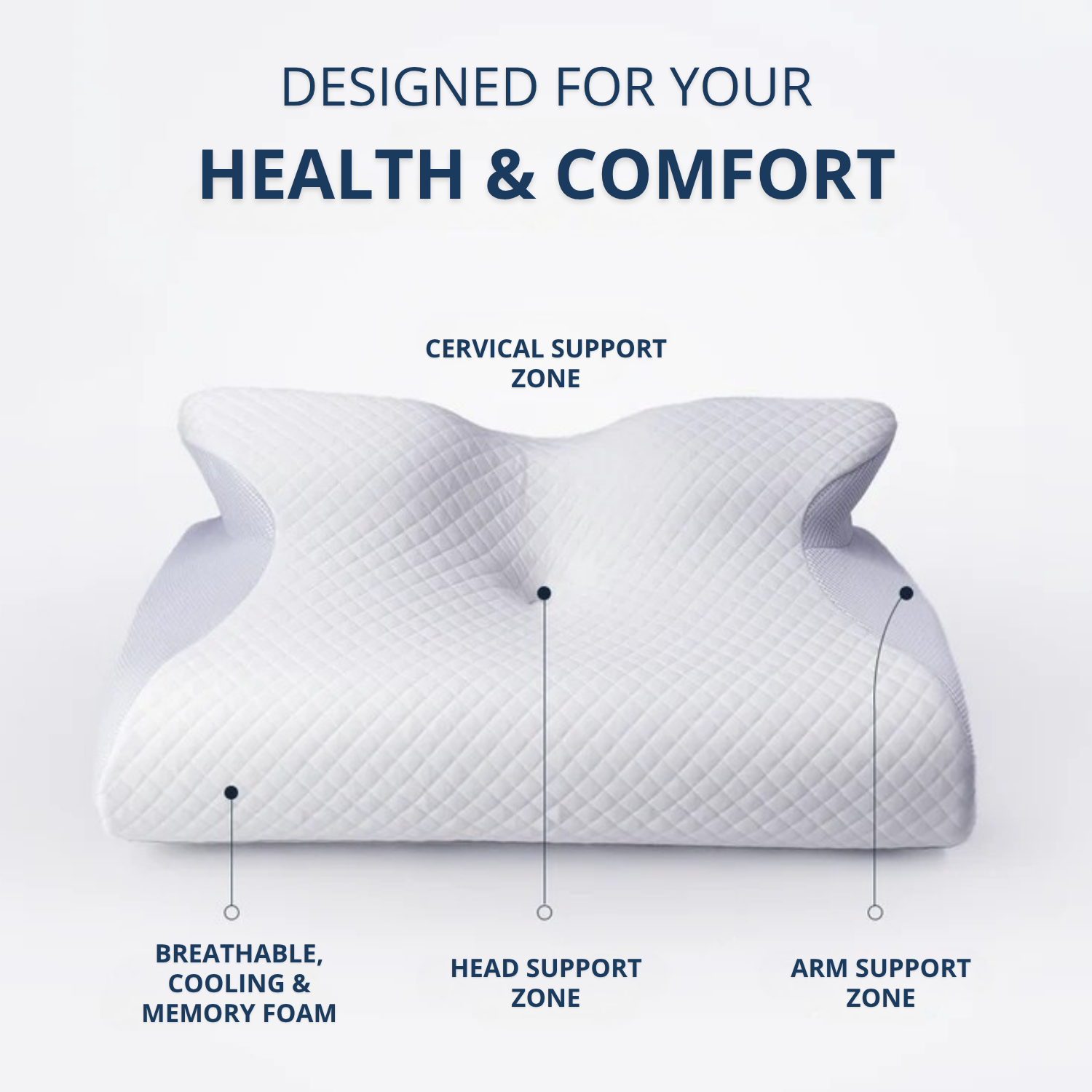 OUR BEST-SELLER – THE ORTHOPAEDIC PILLOW DESIGNED WITH PRACTITIONERS